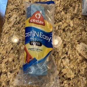 O Cedar Fast N Easy Roller Mop Angled Mop Sponge Refill Blue New Ocedar NOS